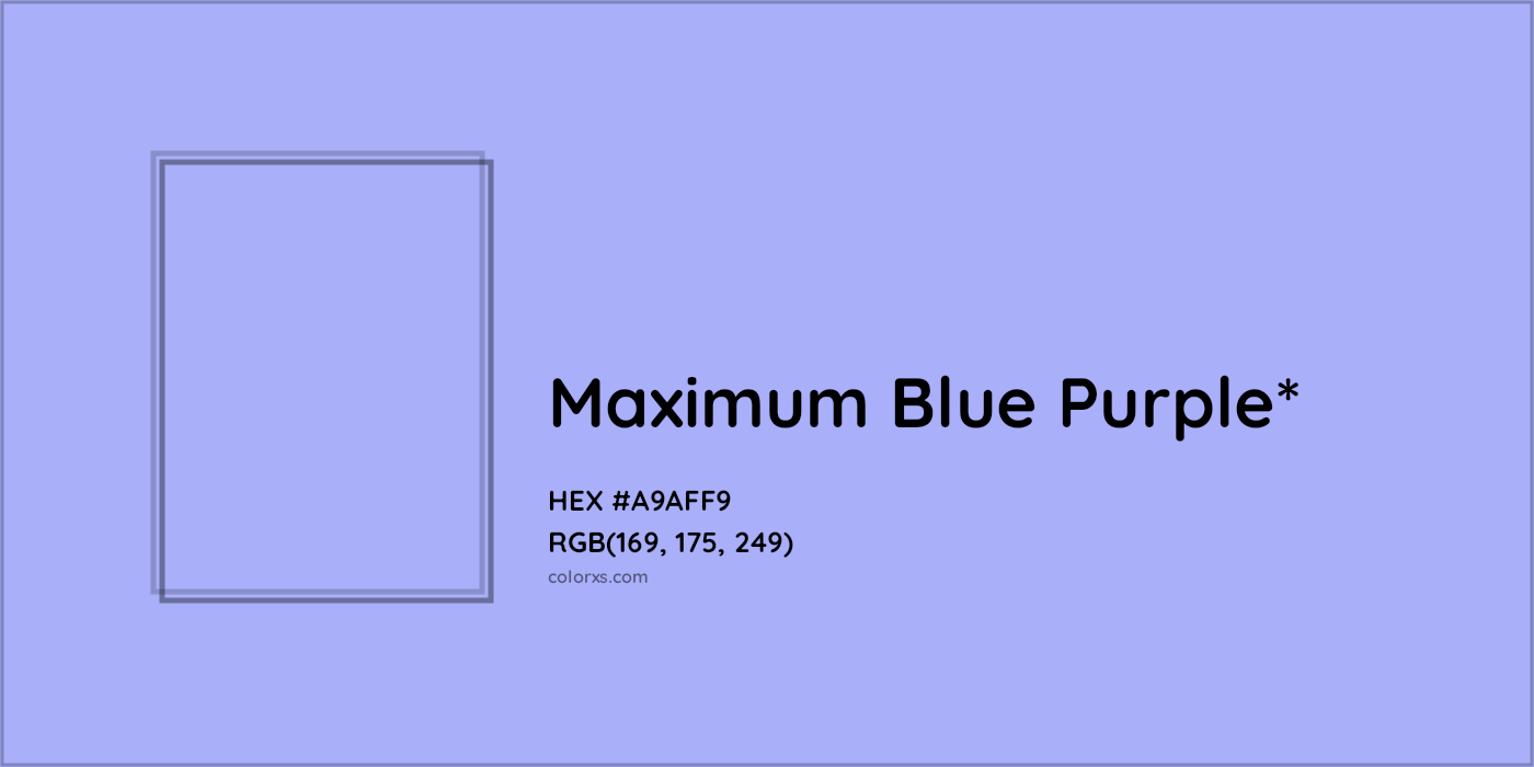 HEX #A9AFF9 Color Name, Color Code, Palettes, Similar Paints, Images