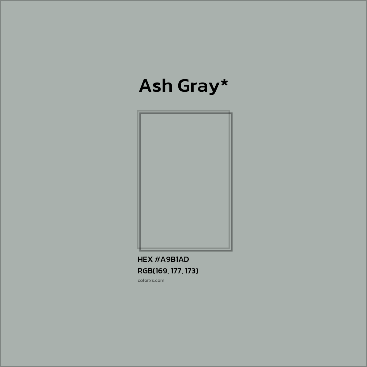 HEX #A9B1AD Color Name, Color Code, Palettes, Similar Paints, Images