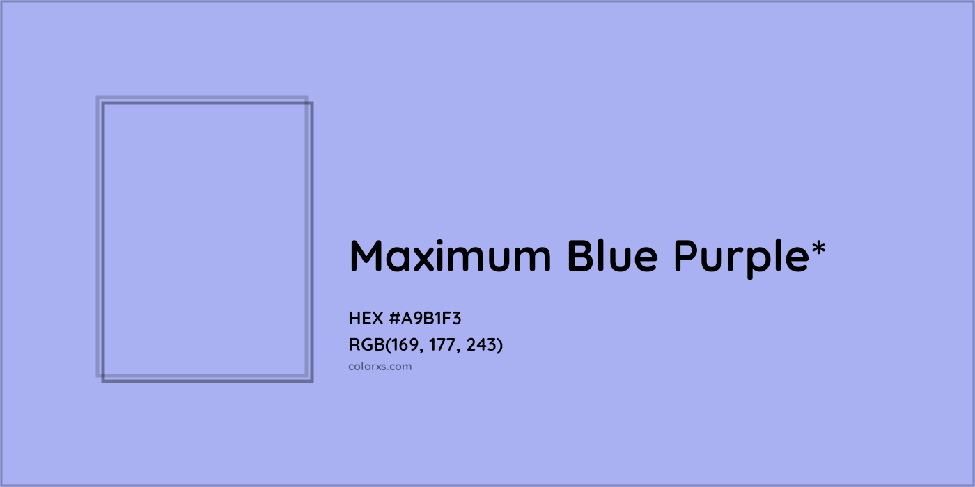 HEX #A9B1F3 Color Name, Color Code, Palettes, Similar Paints, Images