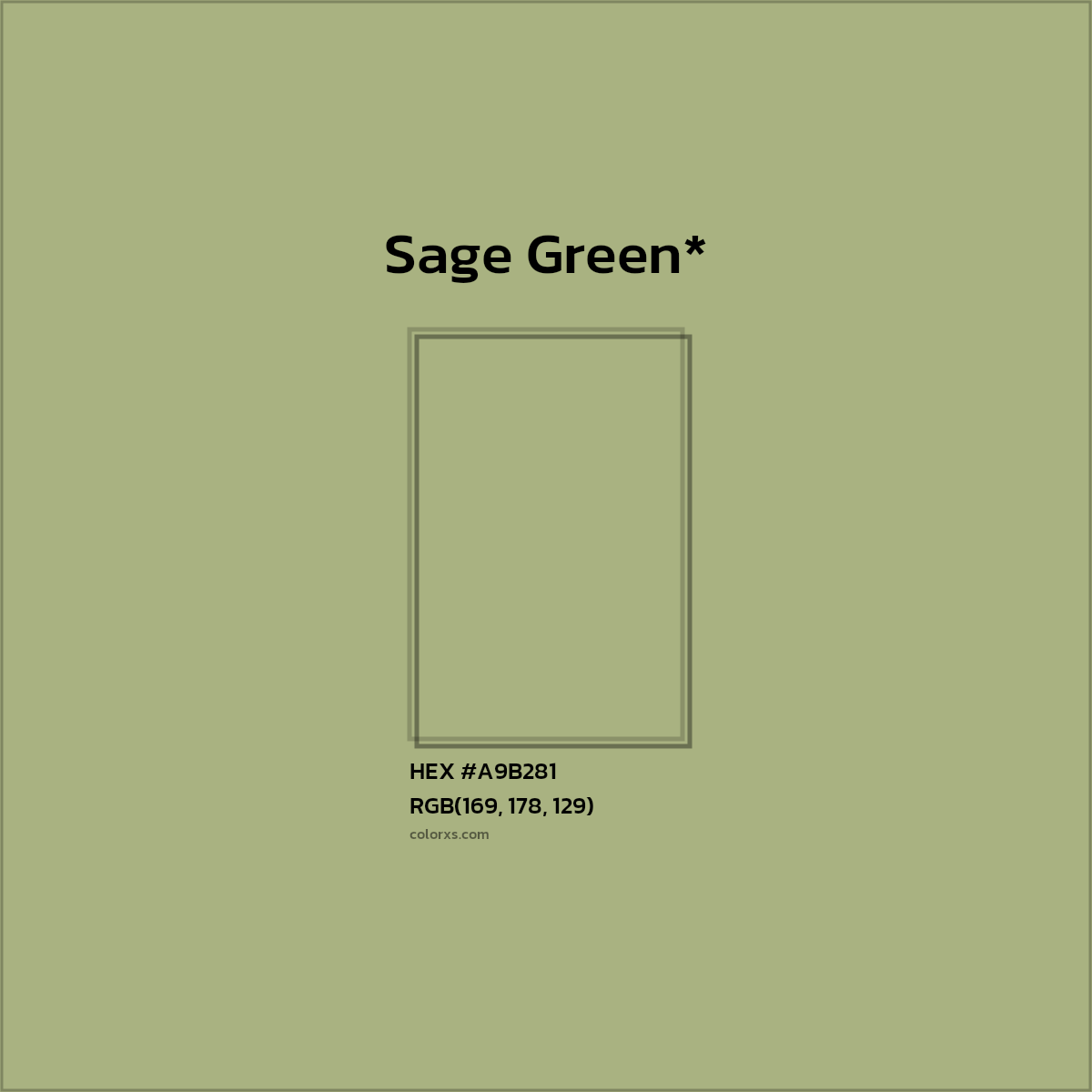 HEX #A9B281 Color Name, Color Code, Palettes, Similar Paints, Images