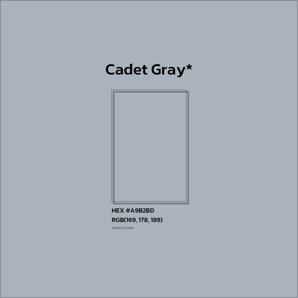 HEX #A9B2BD Color Name, Color Code, Palettes, Similar Paints, Images