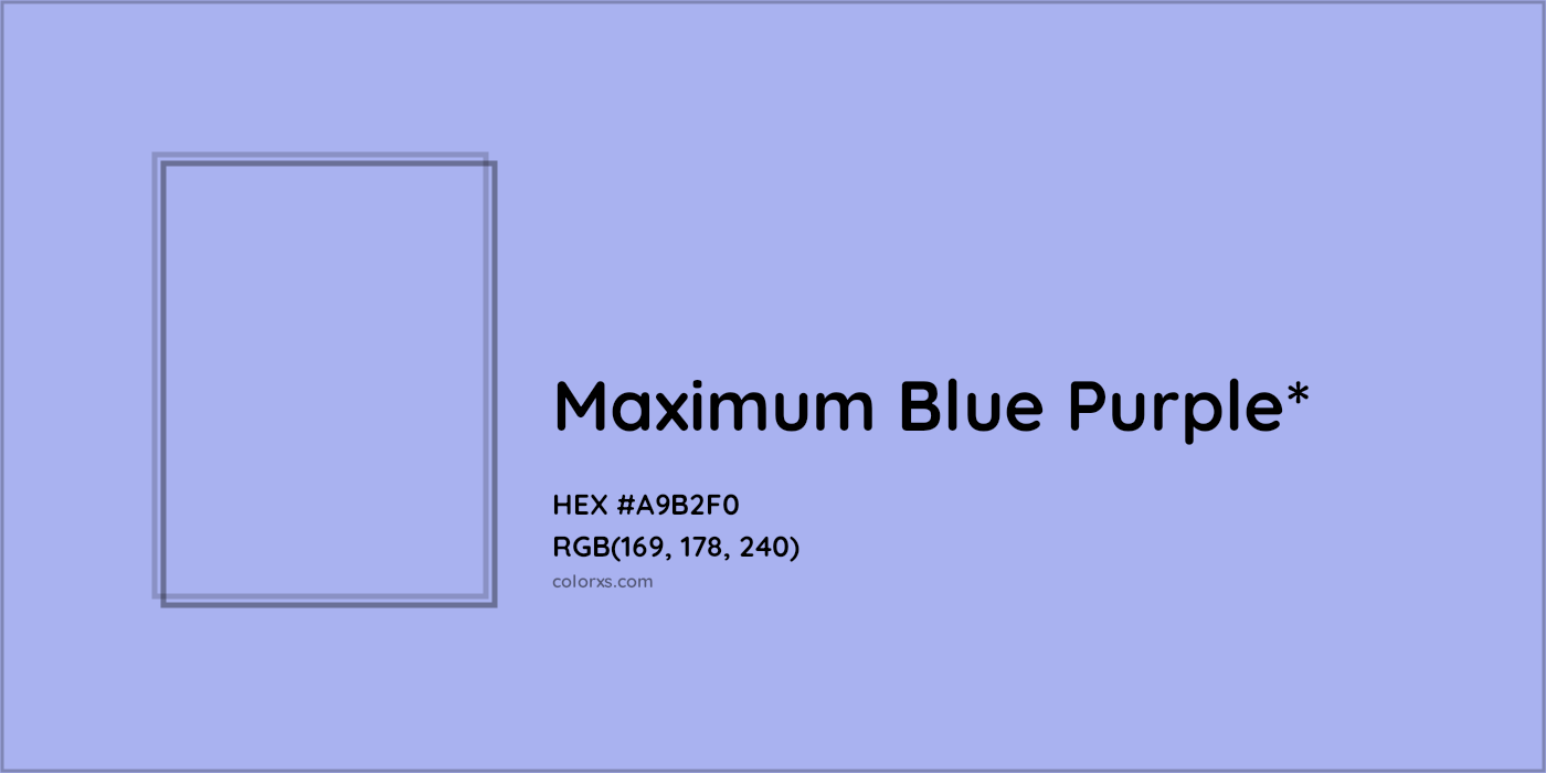 HEX #A9B2F0 Color Name, Color Code, Palettes, Similar Paints, Images