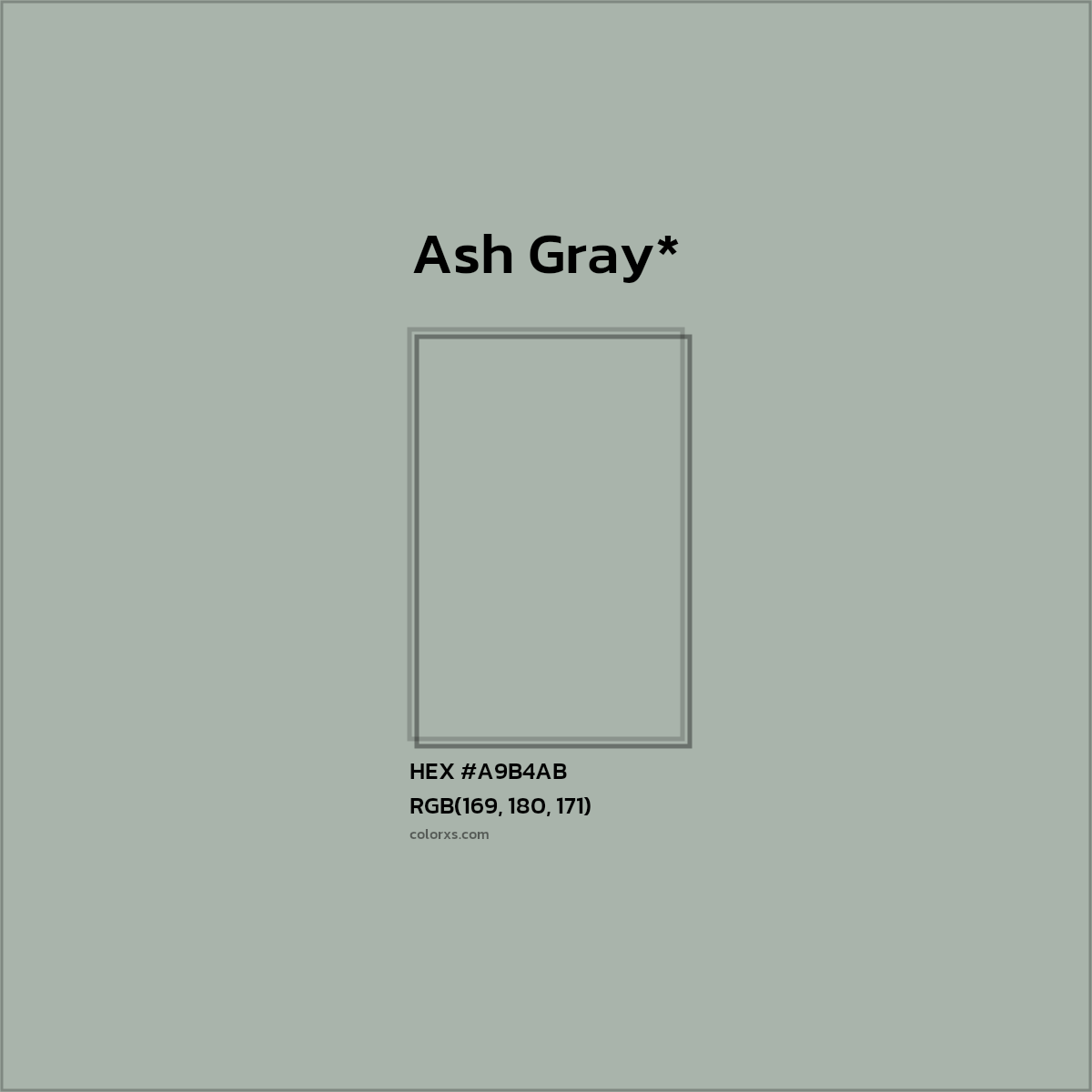 HEX #A9B4AB Color Name, Color Code, Palettes, Similar Paints, Images