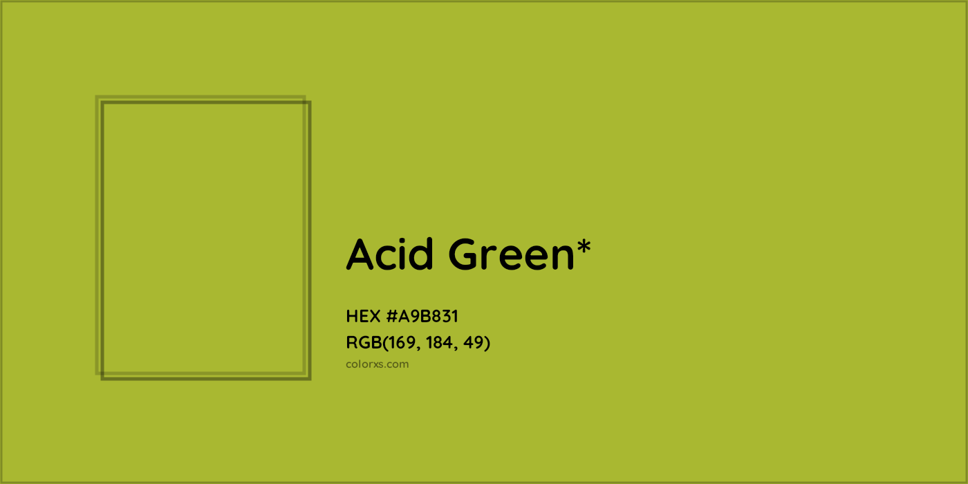 HEX #A9B831 Color Name, Color Code, Palettes, Similar Paints, Images