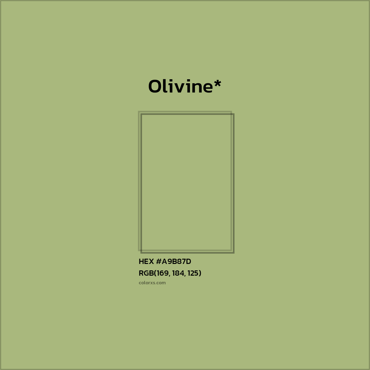 HEX #A9B87D Color Name, Color Code, Palettes, Similar Paints, Images