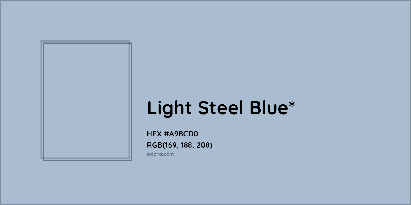 HEX #A9BCD0 Color Name, Color Code, Palettes, Similar Paints, Images