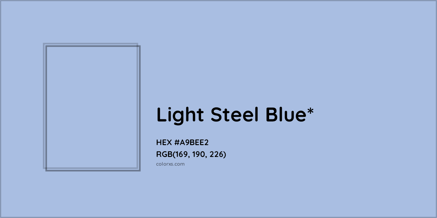 HEX #A9BEE2 Color Name, Color Code, Palettes, Similar Paints, Images