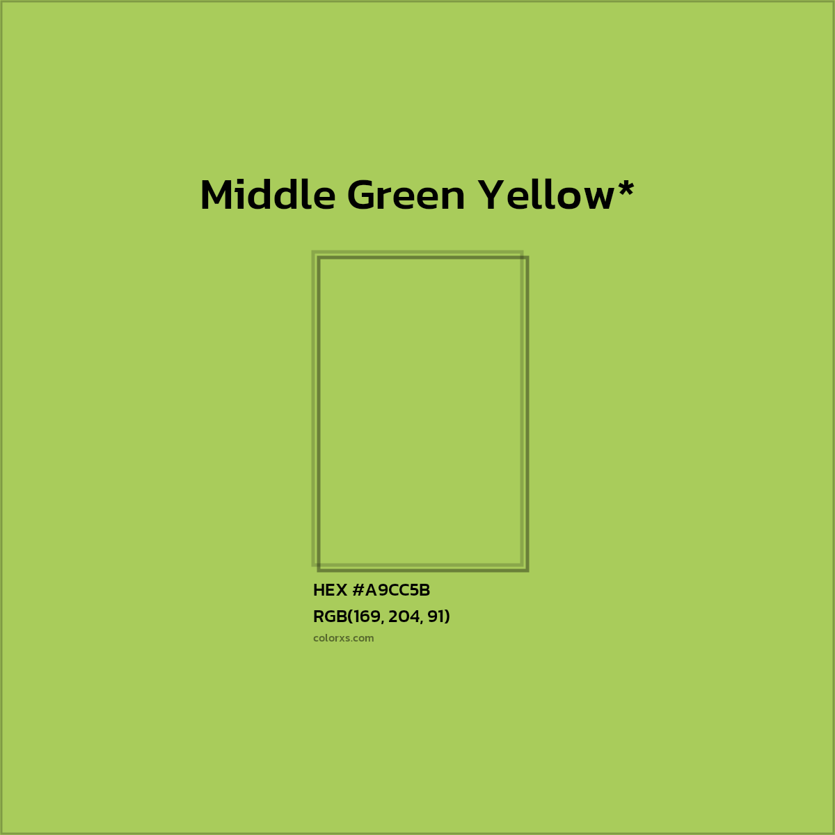 HEX #A9CC5B Color Name, Color Code, Palettes, Similar Paints, Images
