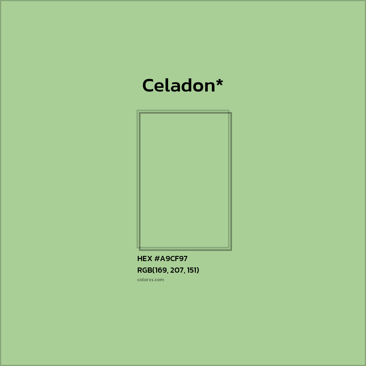 HEX #A9CF97 Color Name, Color Code, Palettes, Similar Paints, Images