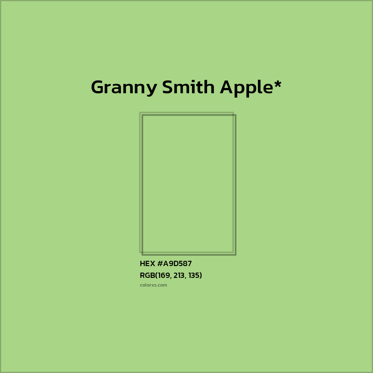 HEX #A9D587 Color Name, Color Code, Palettes, Similar Paints, Images