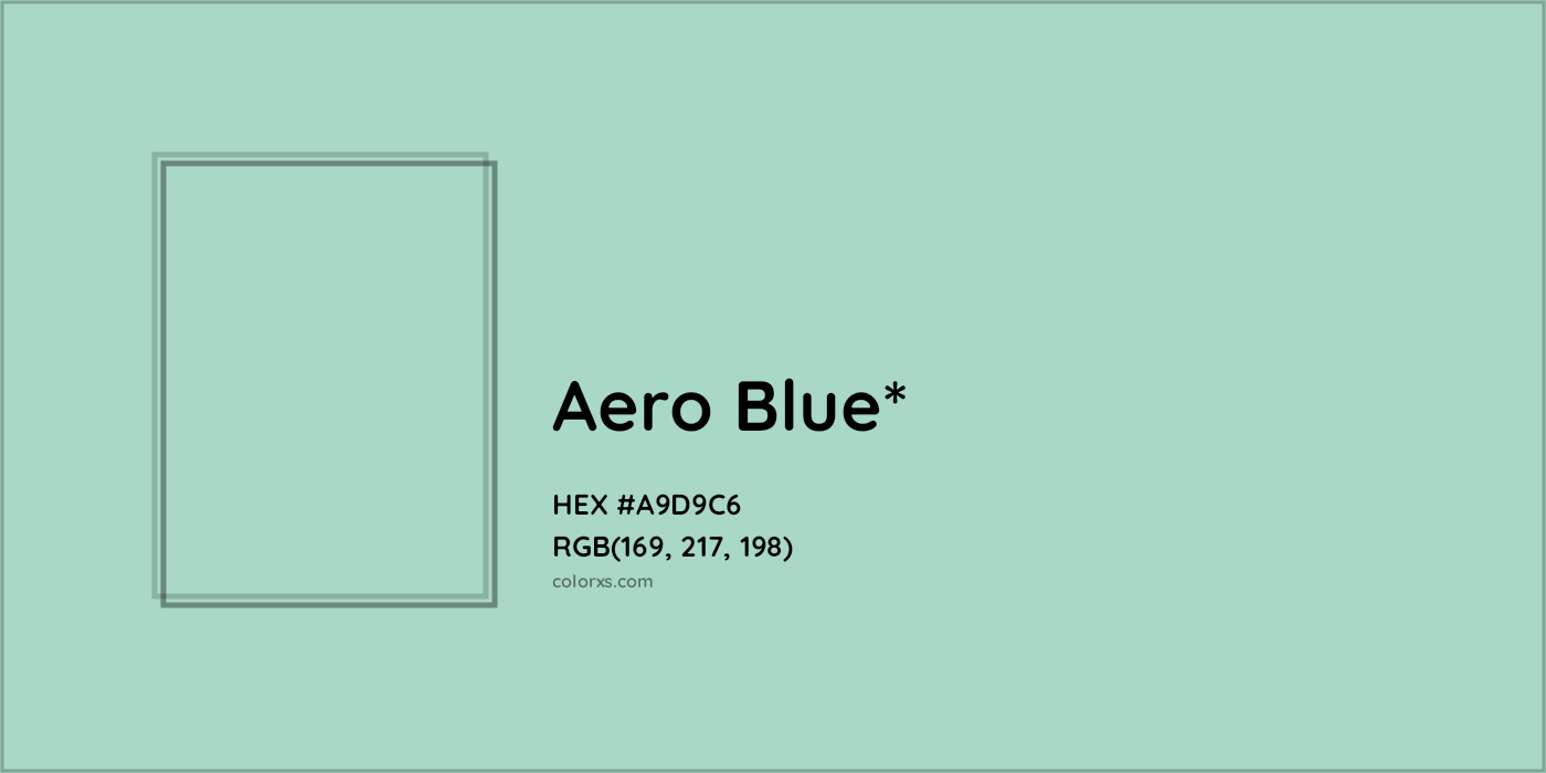 HEX #A9D9C6 Color Name, Color Code, Palettes, Similar Paints, Images