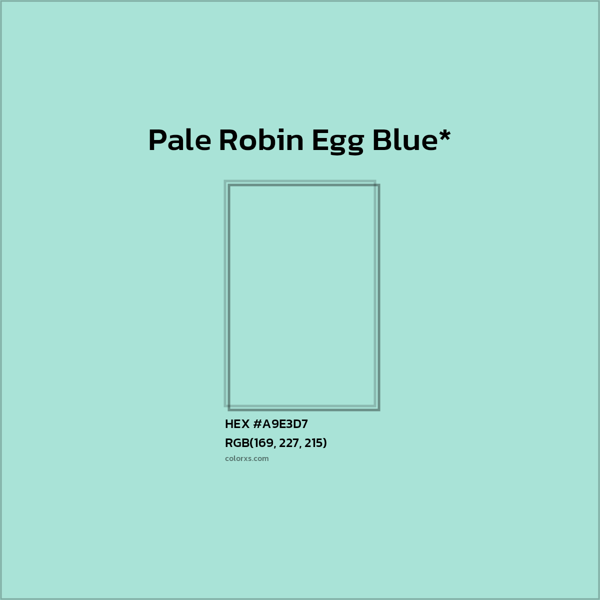 HEX #A9E3D7 Color Name, Color Code, Palettes, Similar Paints, Images