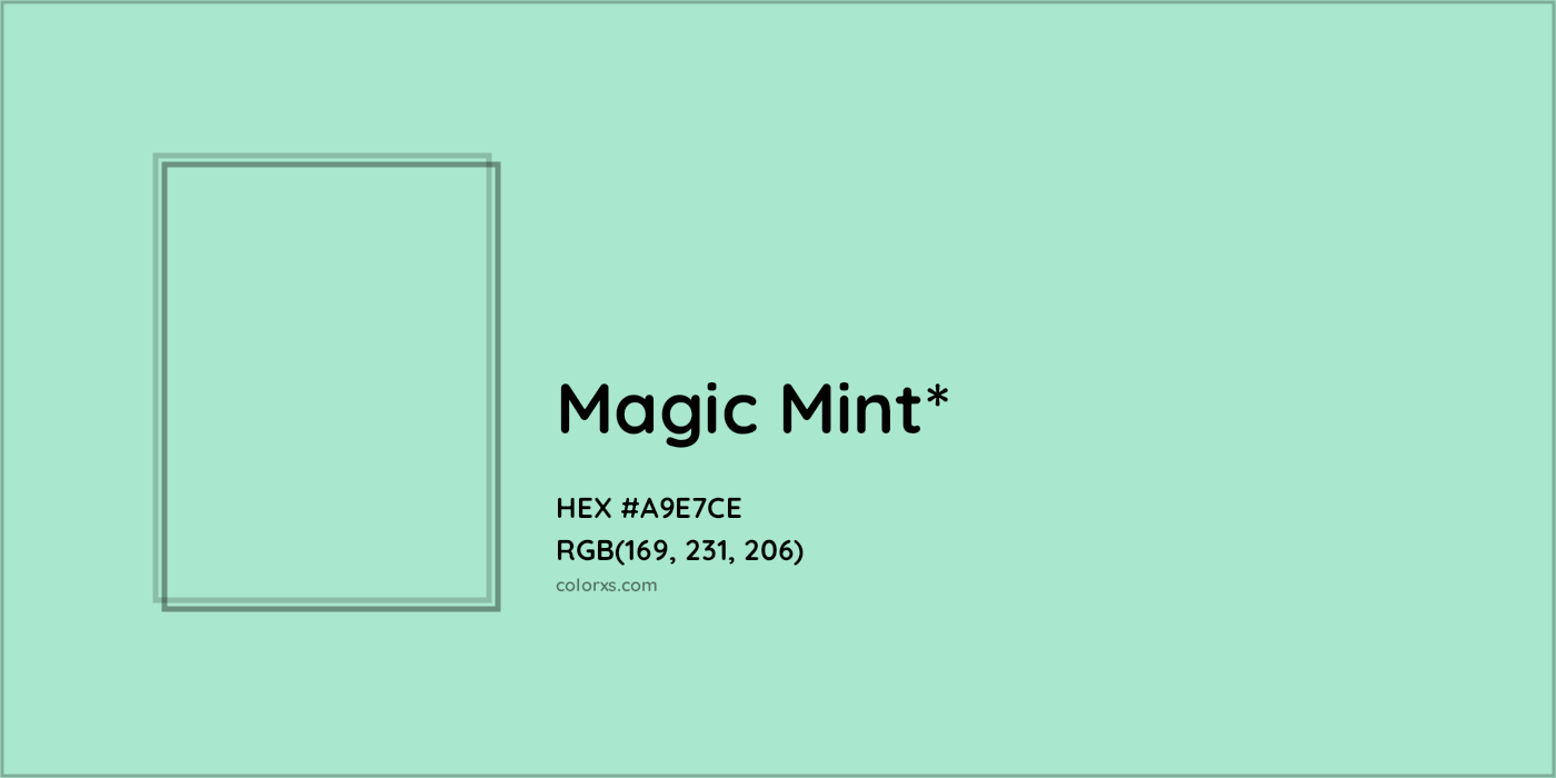 HEX #A9E7CE Color Name, Color Code, Palettes, Similar Paints, Images