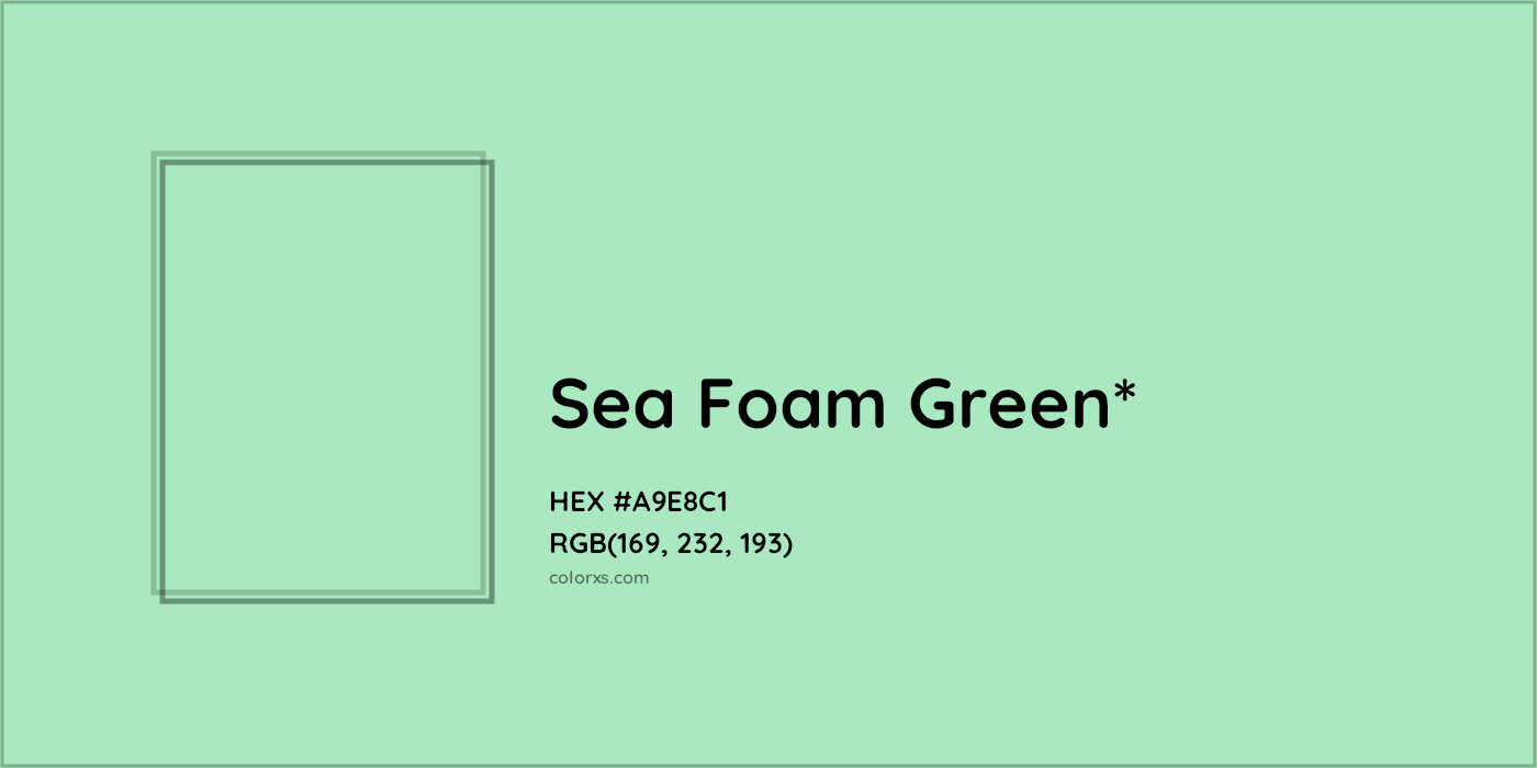 HEX #A9E8C1 Color Name, Color Code, Palettes, Similar Paints, Images
