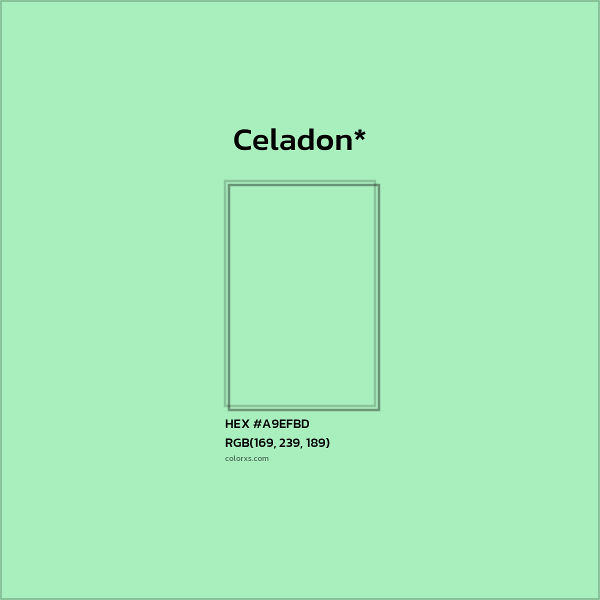 HEX #A9EFBD Color Name, Color Code, Palettes, Similar Paints, Images