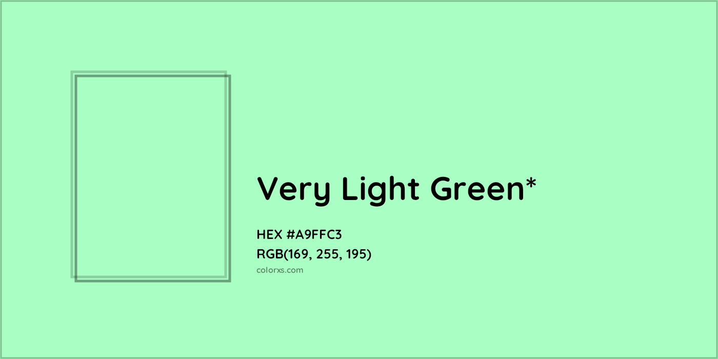HEX #A9FFC3 Color Name, Color Code, Palettes, Similar Paints, Images