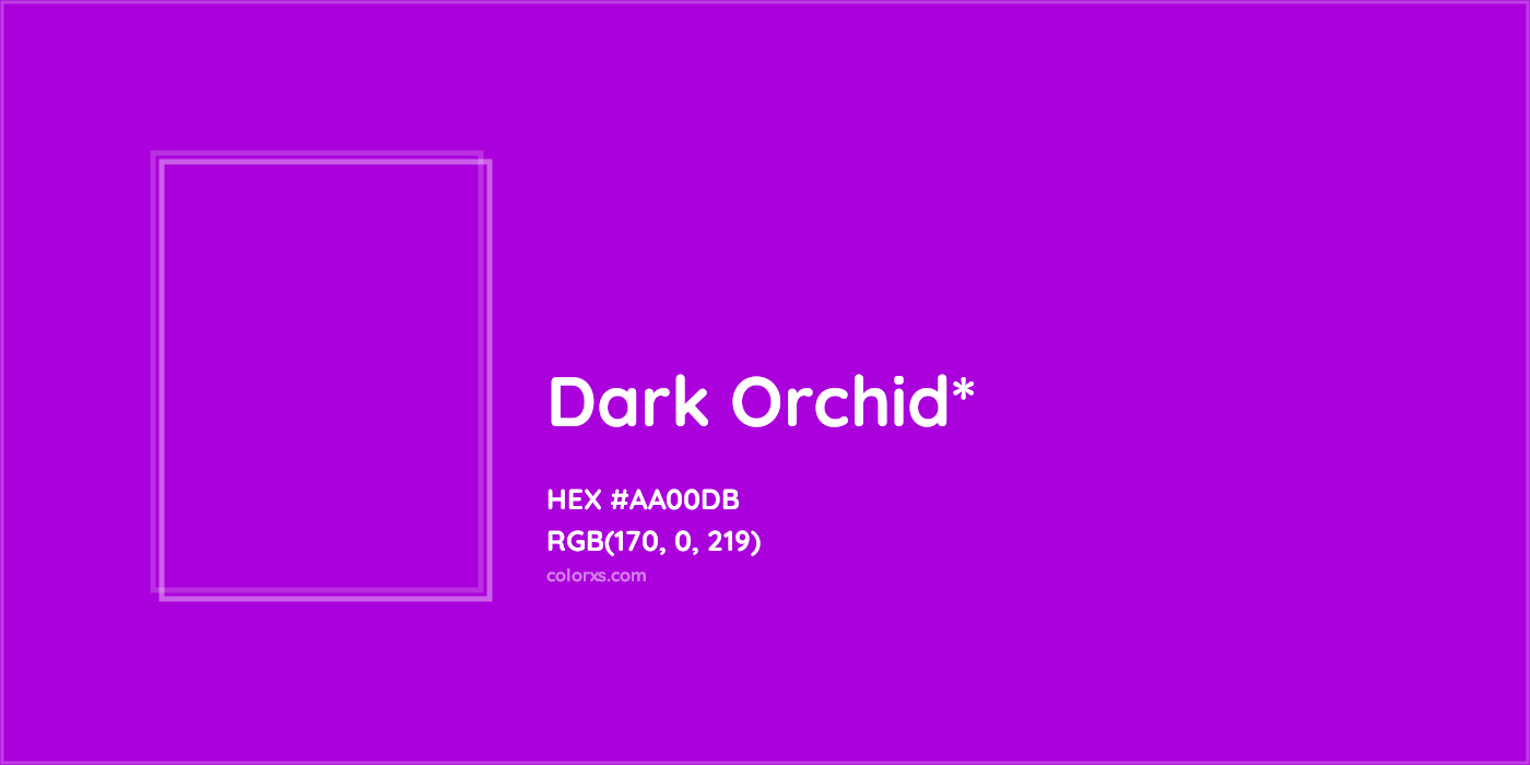 HEX #AA00DB Color Name, Color Code, Palettes, Similar Paints, Images