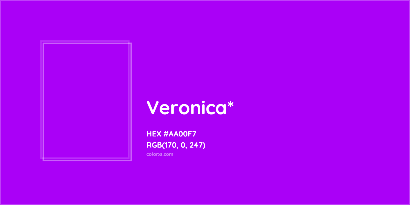 HEX #AA00F7 Color Name, Color Code, Palettes, Similar Paints, Images