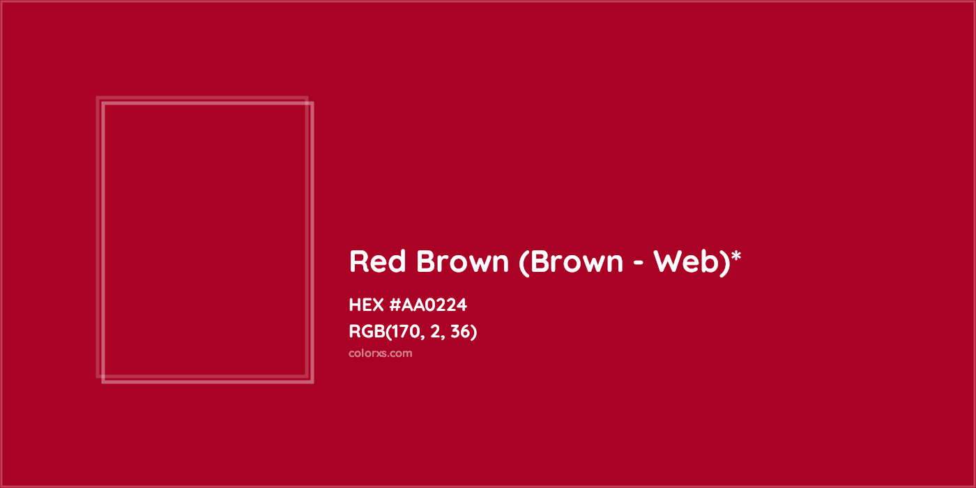 HEX #AA0224 Color Name, Color Code, Palettes, Similar Paints, Images