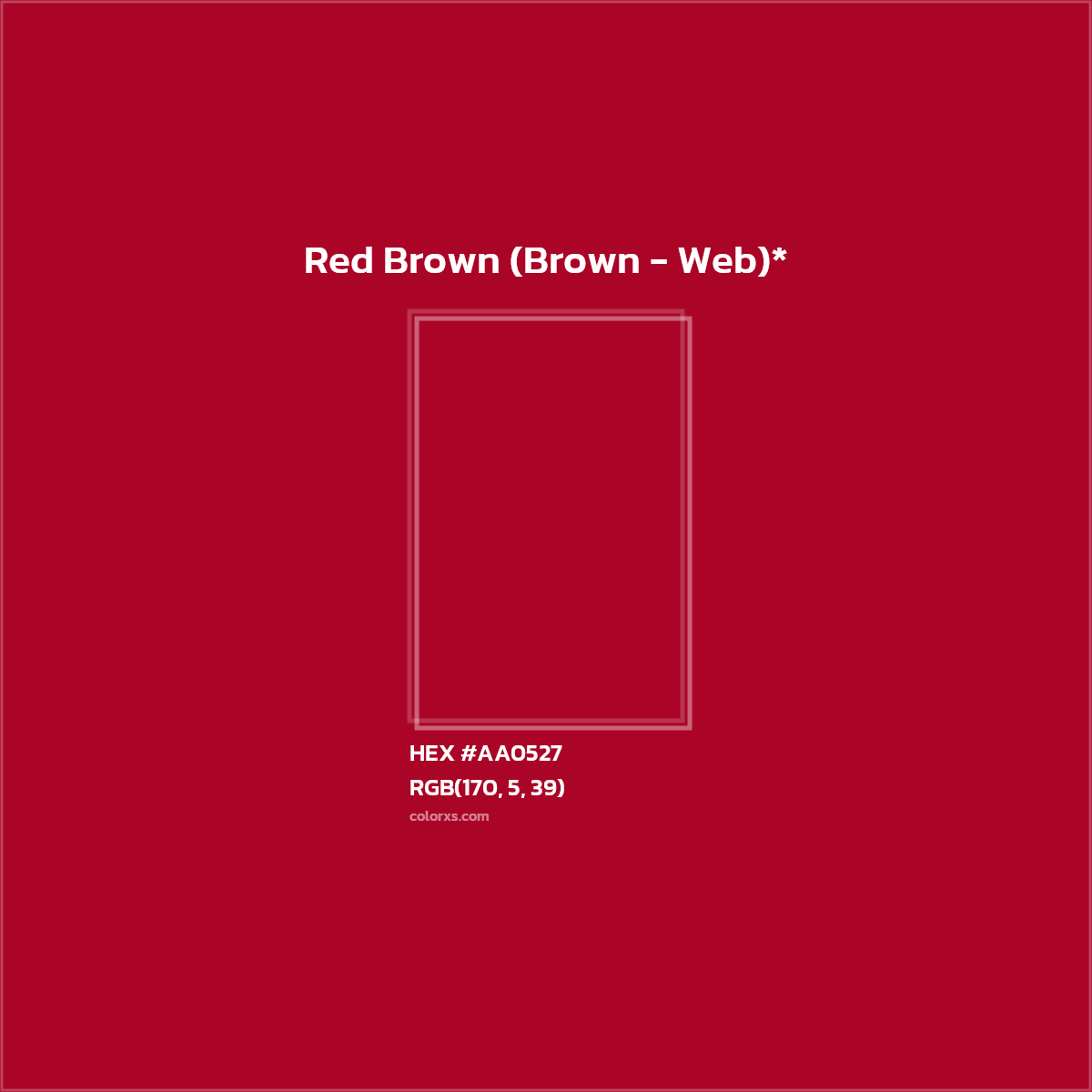 HEX #AA0527 Color Name, Color Code, Palettes, Similar Paints, Images