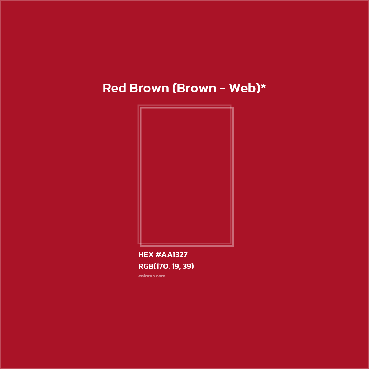 HEX #AA1327 Color Name, Color Code, Palettes, Similar Paints, Images