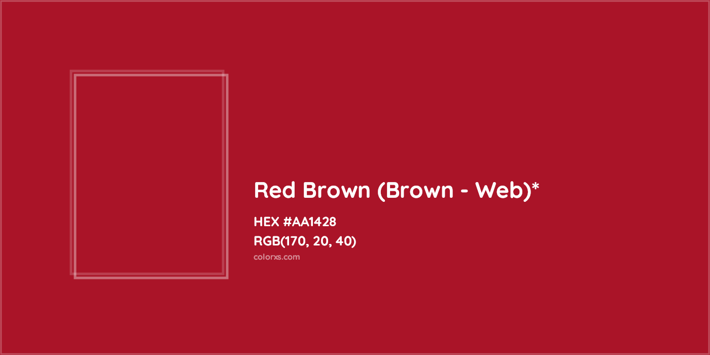 HEX #AA1428 Color Name, Color Code, Palettes, Similar Paints, Images