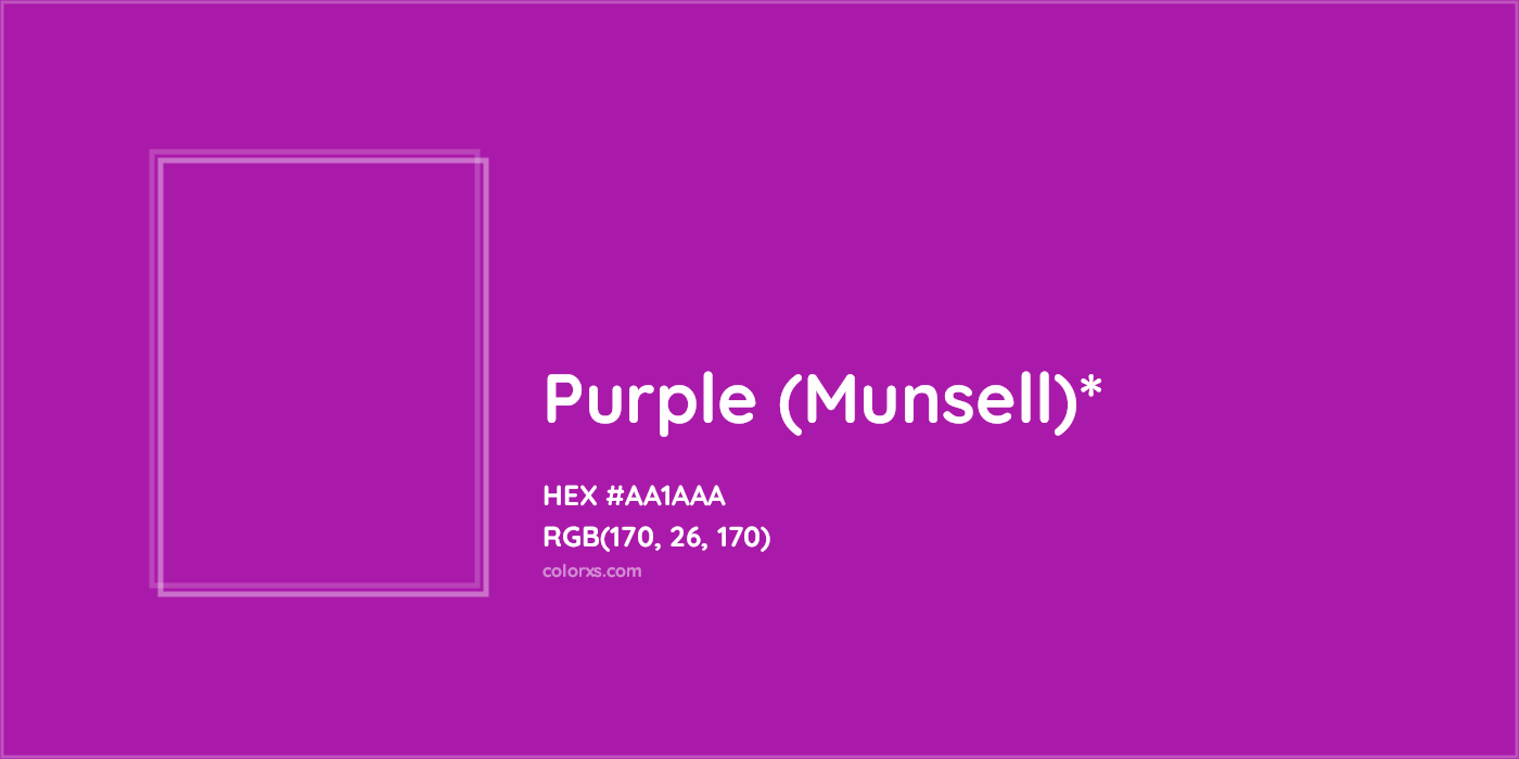 HEX #AA1AAA Color Name, Color Code, Palettes, Similar Paints, Images