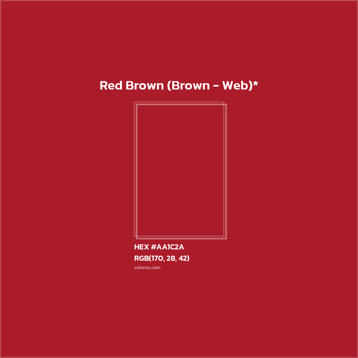 HEX #AA1C2A Color Name, Color Code, Palettes, Similar Paints, Images