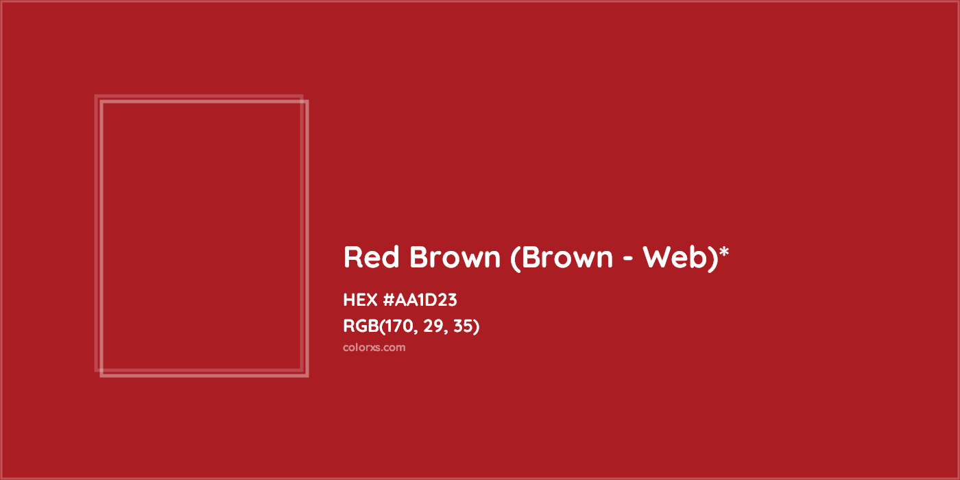 HEX #AA1D23 Color Name, Color Code, Palettes, Similar Paints, Images
