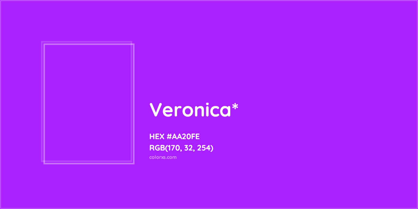 HEX #AA20FE Color Name, Color Code, Palettes, Similar Paints, Images