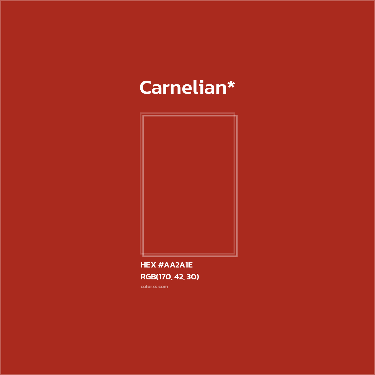 HEX #AA2A1E Color Name, Color Code, Palettes, Similar Paints, Images