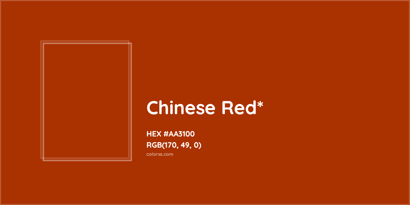 HEX #AA3100 Color Name, Color Code, Palettes, Similar Paints, Images
