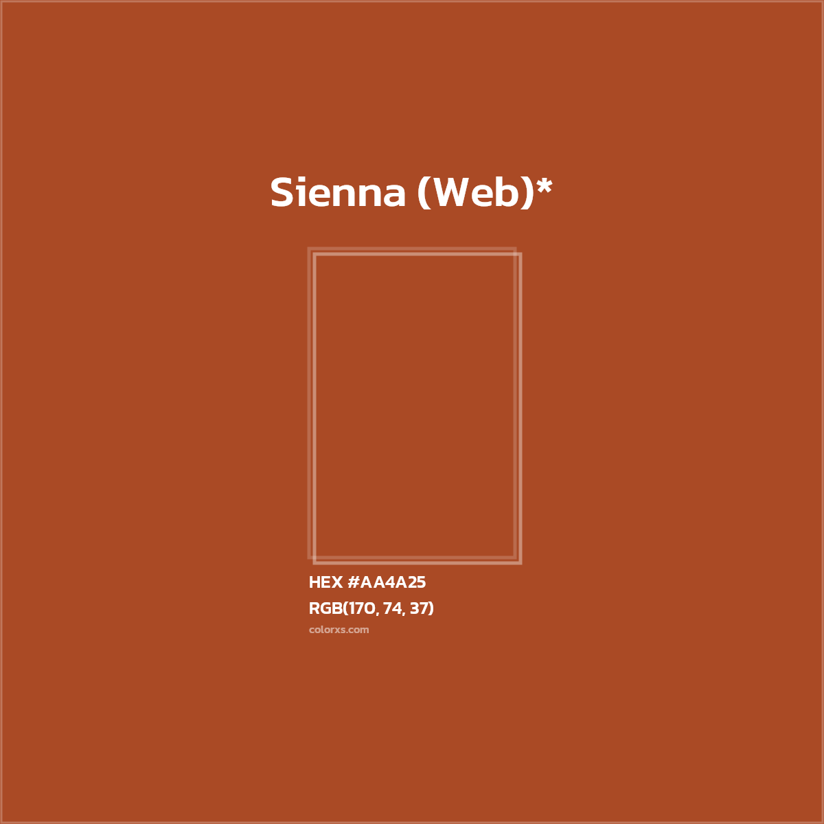 HEX #AA4A25 Color Name, Color Code, Palettes, Similar Paints, Images