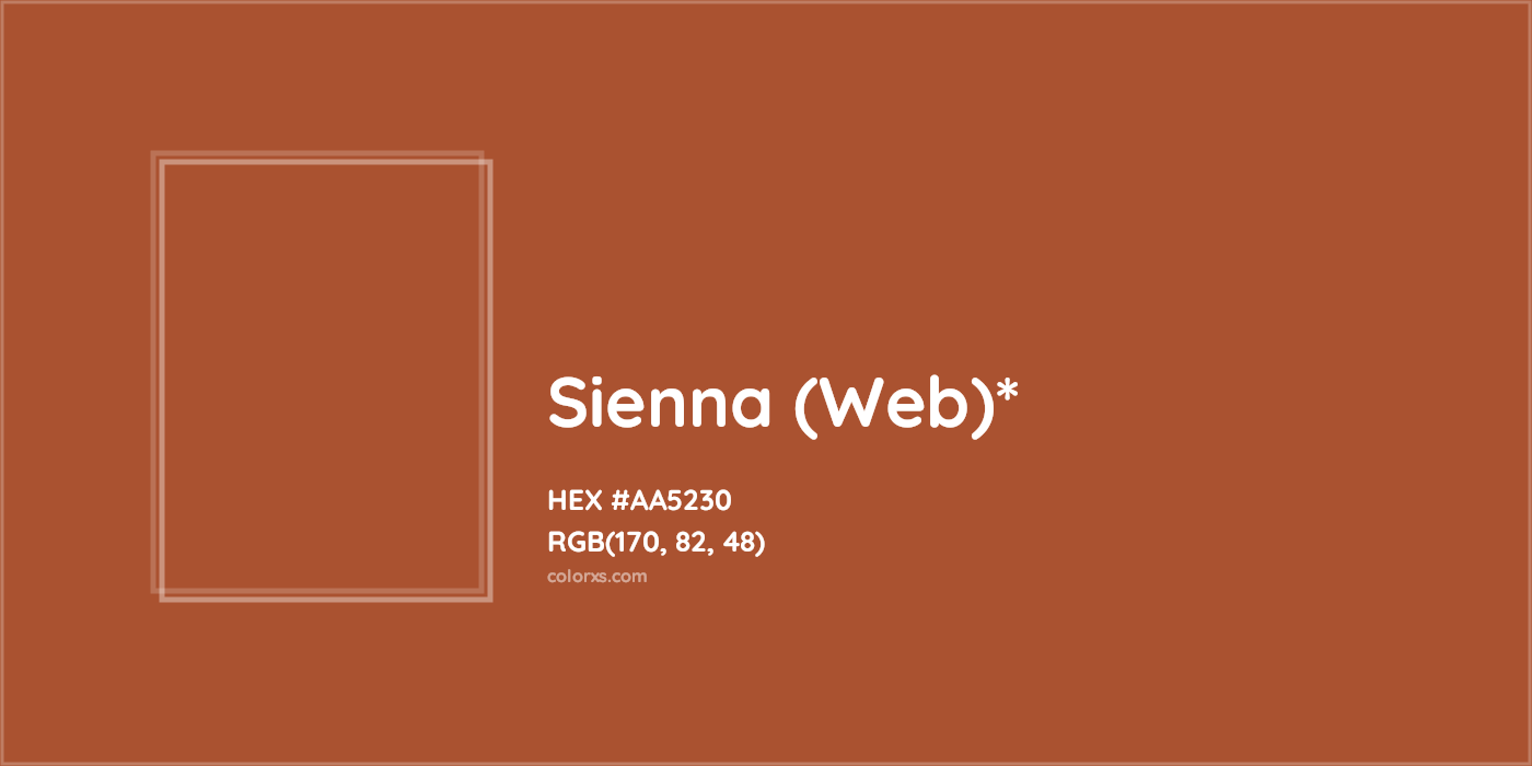 HEX #AA5230 Color Name, Color Code, Palettes, Similar Paints, Images