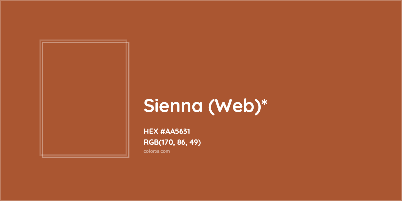 HEX #AA5631 Color Name, Color Code, Palettes, Similar Paints, Images