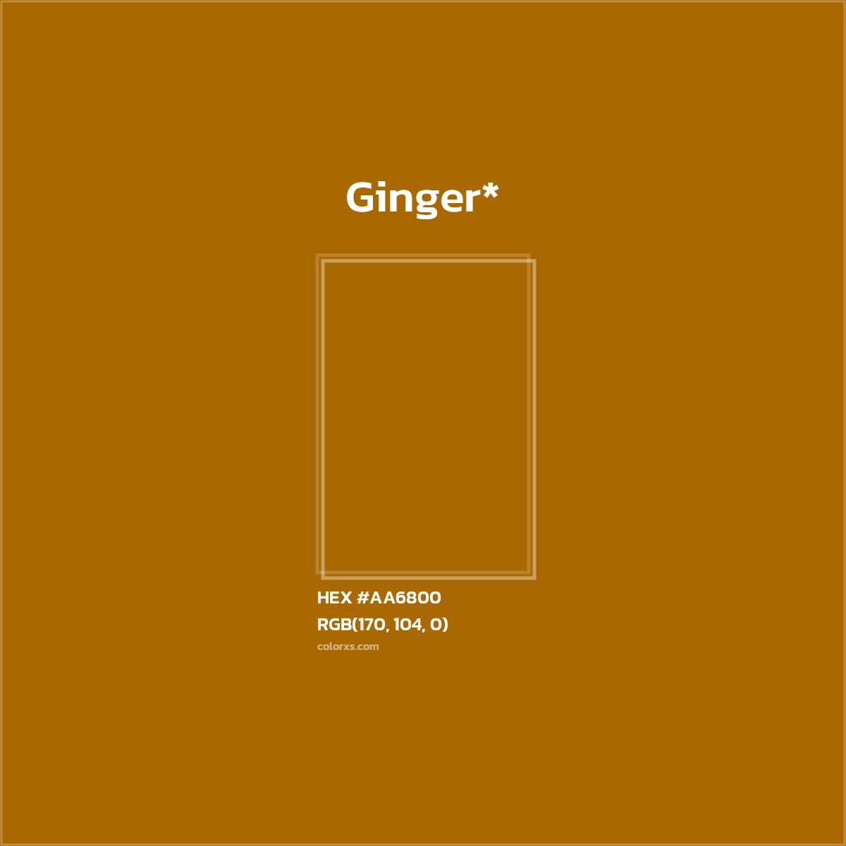 HEX #AA6800 Color Name, Color Code, Palettes, Similar Paints, Images