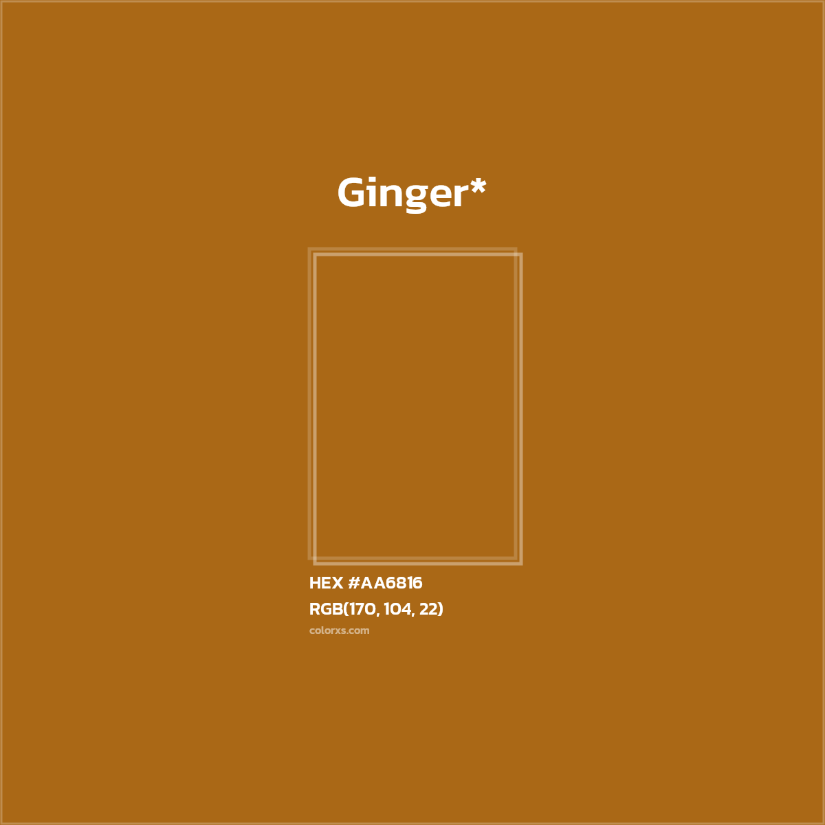 HEX #AA6816 Color Name, Color Code, Palettes, Similar Paints, Images