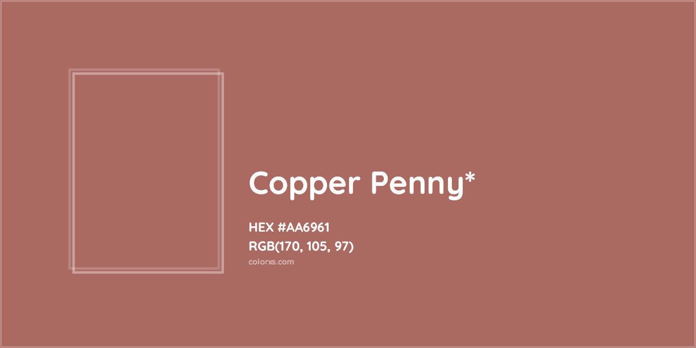 HEX #AA6961 Color Name, Color Code, Palettes, Similar Paints, Images