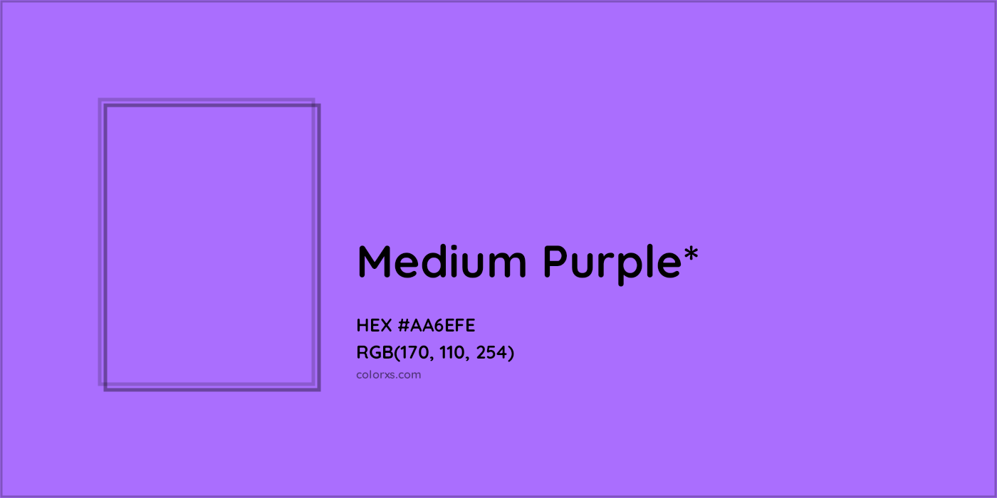HEX #AA6EFE Color Name, Color Code, Palettes, Similar Paints, Images