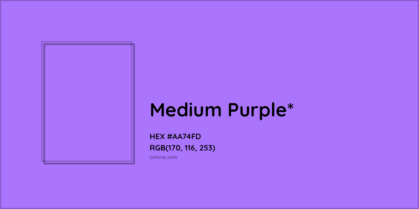 HEX #AA74FD Color Name, Color Code, Palettes, Similar Paints, Images
