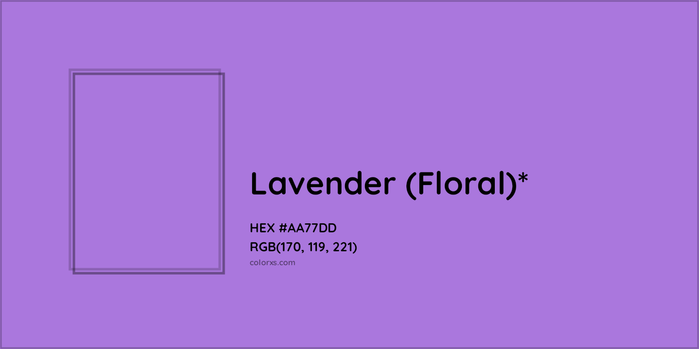 HEX #AA77DD Color Name, Color Code, Palettes, Similar Paints, Images