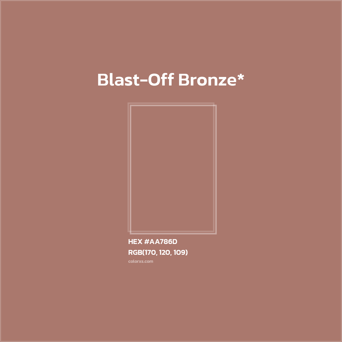 HEX #AA786D Color Name, Color Code, Palettes, Similar Paints, Images