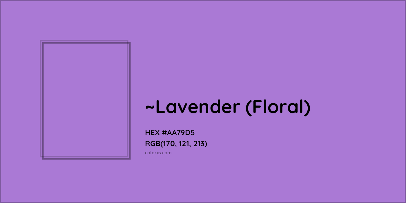 HEX #AA79D5 Color Name, Color Code, Palettes, Similar Paints, Images