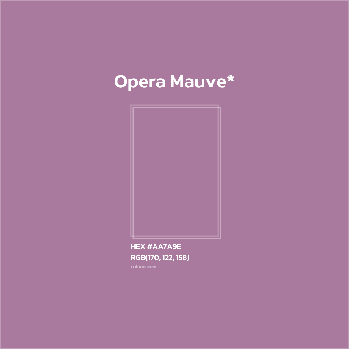 HEX #AA7A9E Color Name, Color Code, Palettes, Similar Paints, Images