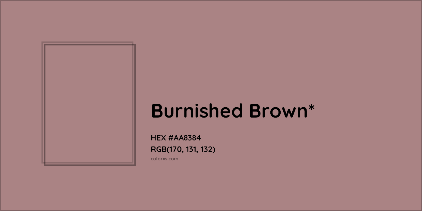 HEX #AA8384 Color Name, Color Code, Palettes, Similar Paints, Images
