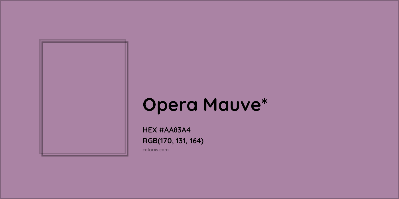 HEX #AA83A4 Color Name, Color Code, Palettes, Similar Paints, Images