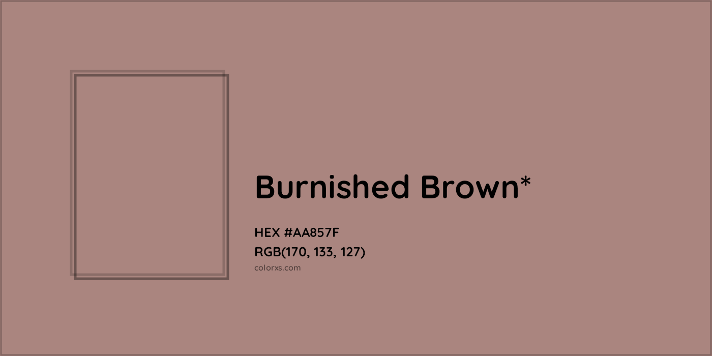 HEX #AA857F Color Name, Color Code, Palettes, Similar Paints, Images