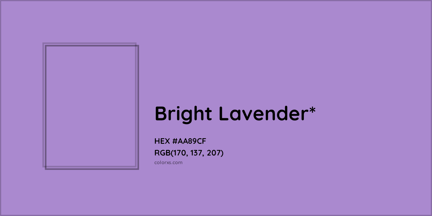 HEX #AA89CF Color Name, Color Code, Palettes, Similar Paints, Images