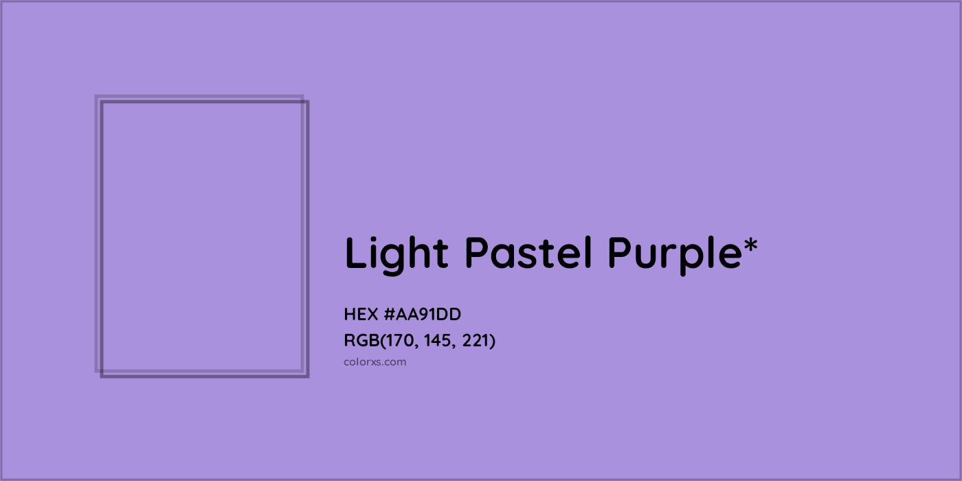 HEX #AA91DD Color Name, Color Code, Palettes, Similar Paints, Images
