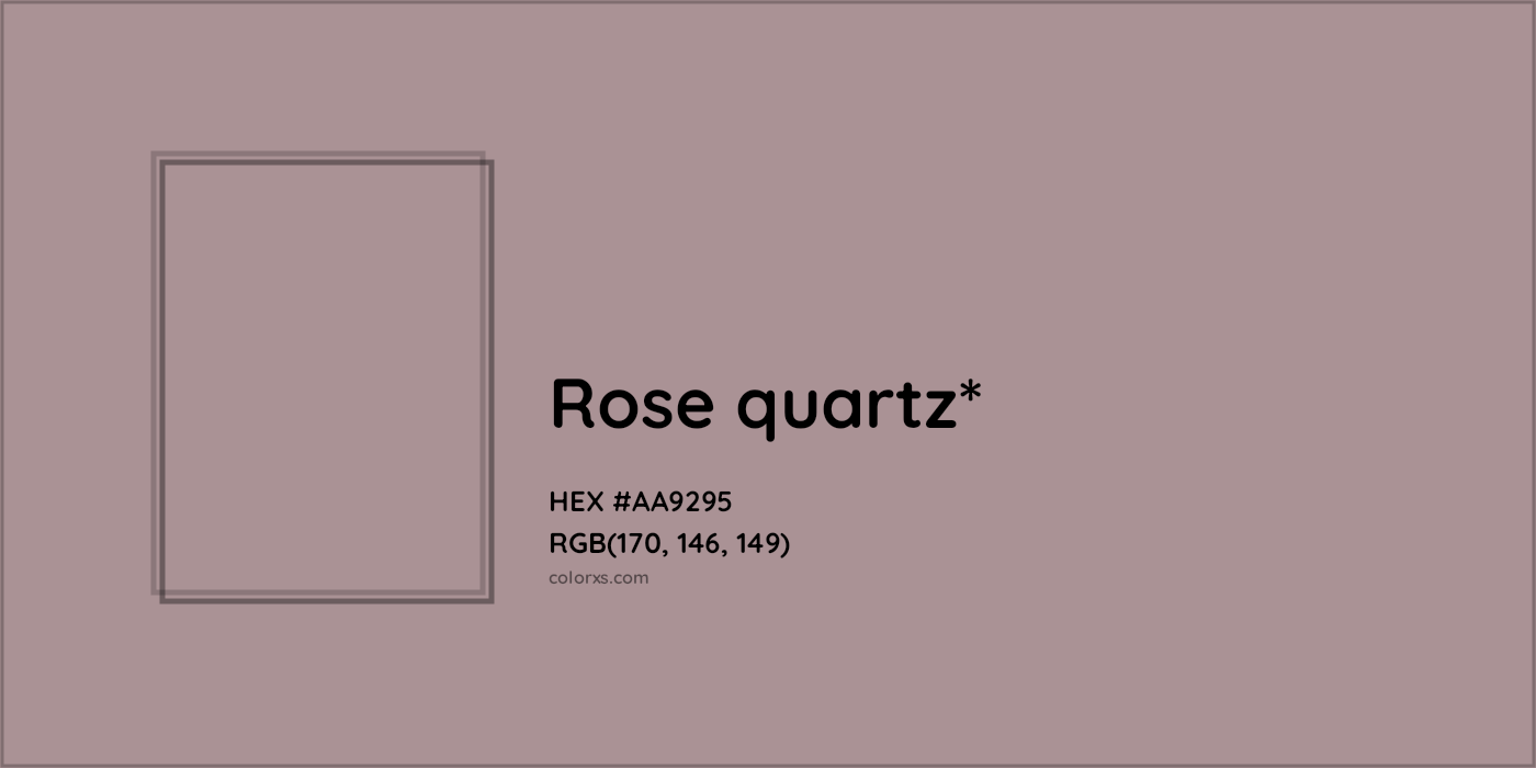 HEX #AA9295 Color Name, Color Code, Palettes, Similar Paints, Images